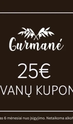Dovanų kuponas 25 eurų