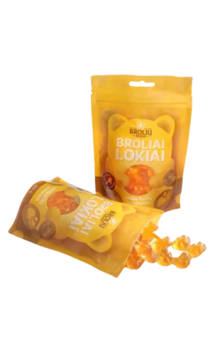 Vaisių sulčių guminukai „Broliai lokiai“, 100g