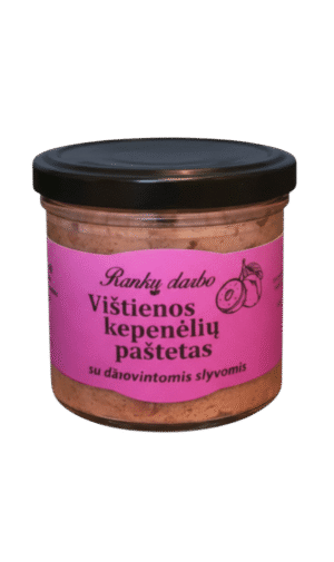 Vištienos kepenėlių paštetas su džiovintomis slyvomis