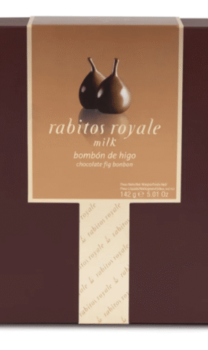 Rabitos Royale Figos pieniškame šokolade su karamelės įdaru 8 vnt